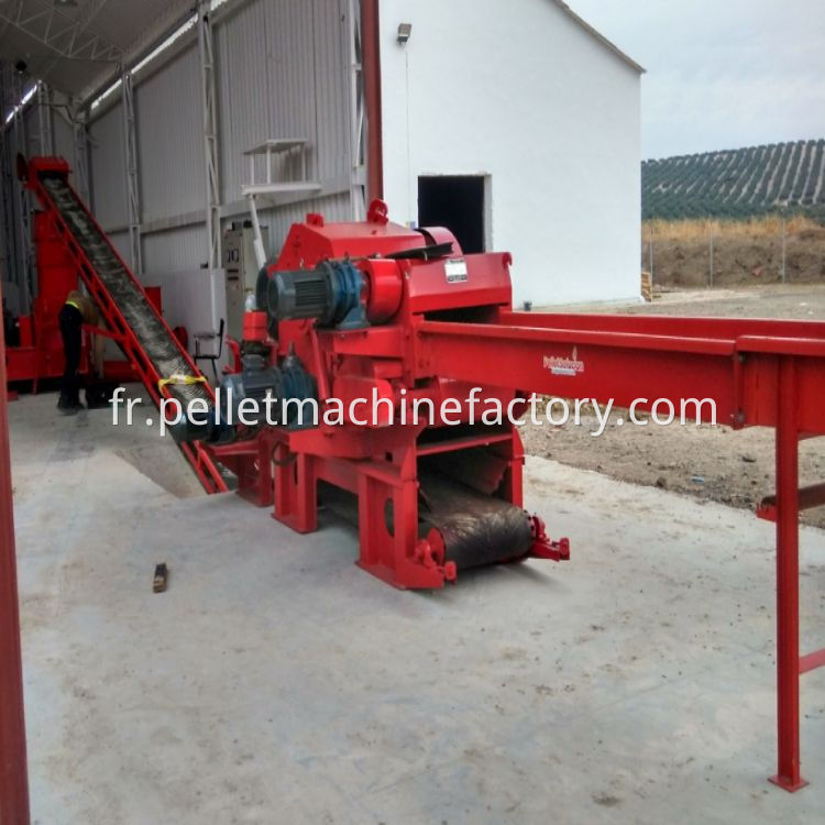 Vente chaude Burning Fuel Production Crusher Shredder Machine Drum Industrial Wood Chipper